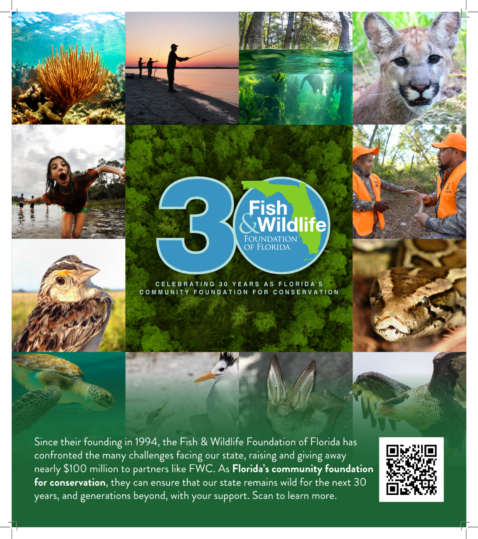 Fish and Wildlife Foundation of Florida 30th anniversary campaign ad